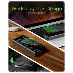 ICY BOX IB-1917M-C32a Pouzdro pro SSD M.2 USB-C® USB 3.2 (Gen 2x2) 20 GBit/s M.2 PCIe NVMe 2230, 2242, 2260, 2280 61163