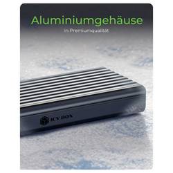 ICY BOX IB-1917M-C32a Pouzdro pro SSD M.2 USB-C® USB 3.2 (Gen 2x2) 20 GBit/s M.2 PCIe NVMe 2230, 2242, 2260, 2280 61163