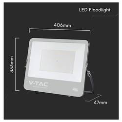 V-TAC V-TAC Faro LED Slim SMD Chip CREE 200W 135LM/W Cavo 1m Nero 6500K IP65 232216 venkovní LED reflektor Energetická třída (EEK2021): D (A - G) 200 W Barvy