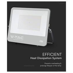 V-TAC V-TAC Faro LED Slim SMD Chip CREE 200W 135LM/W Cavo 1m Nero 6500K IP65 232216 venkovní LED reflektor Energetická třída (EEK2021): D (A - G) 200 W Barvy