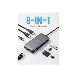 Anker USB-C® dokovací stanice 553 USB-C Hub (8-in-1) Vhodné pro značky (dokovací stanice pro notebook): univerzální integrovaná čtečka karet, napájení USB-C®
