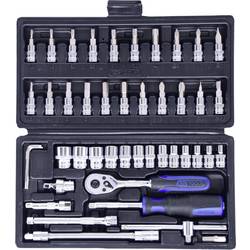 KS Tools 9180646 sada nástavců pro nástrčný klíč, 1/4 , 46dílná, 918.0646