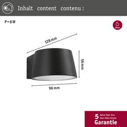 Paulmann Capea 94452 venkovní nástěnné LED osvětlení LED pevně vestavěné LED 6 W šedá