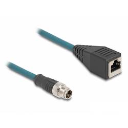 Delock 60071 RJ45 / M 12 Síťový adaptér Kabel S/FTP 0.50 m tyrkysová stíněný 1 ks