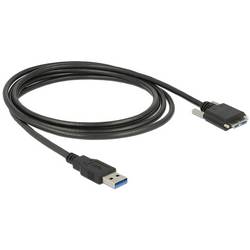 Delock USB kabel USB-A zástrčka, USB Micro-B zástrčka 3.00 m černá 83599