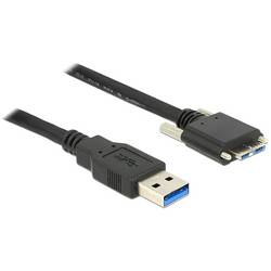 Delock USB kabel USB-A zástrčka, USB Micro-B zástrčka 3.00 m černá 83599