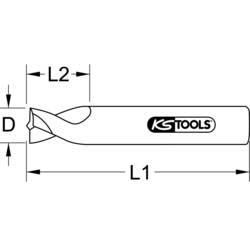 KS Tools 515.1305 Karbidový vrták svarového bodu, 8 mm