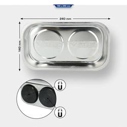 Magnetický tablet/miska z nerezové oceli, 140 x 240 mm Brilliant Tools BT691165