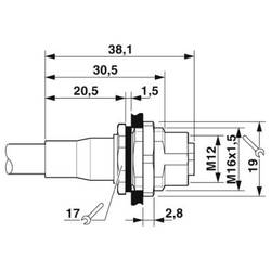 Phoenix Contact 1403157 RJ45 síťové kabely, propojovací kabely CAT 5 0.30 m RAL 5021 (vodní modrá) stíněný 10 ks