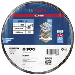 Bosch Accessories 2608901389 Kotouč z netkaných textilií EXPERT N880 pro excentrickou brusku, 150 mm, střední, 5 ks 150 mm 5 ks
