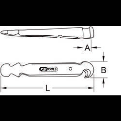 Plastový klín KS Tools 117.4268