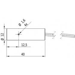 Picotronic laserový modul bodová červená 1 mW DBI650-1-3-FA(12x40)-F3400