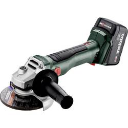Metabo W 18 L BL 9-125 602374510 Akumulátorová úhlová bruska 125 mm, bezkartáčové, vč. 2x aku, kufřík, vč. nabíječky, vč. příslušenství, 18 V, 4.0 Ah