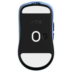 ATK x LEV F1 Extreme 2.0 optická herní myš, přenos bezdrátový, USB, 5 tlačítko, 42000 dpi, modrá