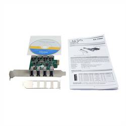 Exsys EXSYS EX-11044 4-Port USB 3.2 Gen 1 PCIe karta PCI-Express USB-A PCIe x1