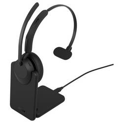 Jabra Evolve3 45 Mono, LINK 390c, UC, La Headset otevřená (On Ear) Bez kabelu, Bluetooth® černá