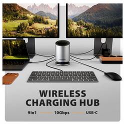 AXAGON USB-C® dokovací stanice vč. funkce nabíjení, napájení USB-C®