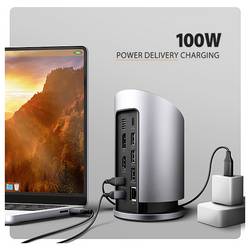 AXAGON USB-C® dokovací stanice vč. funkce nabíjení, napájení USB-C®