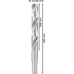 Bosch Accessories 2608585593 2608585593 HSS kovový spirálový vrták 14 mm Celková délka 160 mm broušený DIN 338 válcová stopka 4 ks
