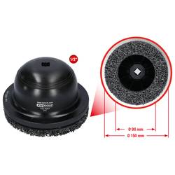 Hliníková sada brusiv kola Ø 150 mm, vnitřní Ø 90 mm, 2 ks KS Tools 100.5080