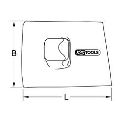 KS Tools 117.4225 Ochranný kryt NH s ochrannou izolací, 170 mm Ochranná čepička NH PVC 1 ks