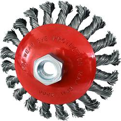 KS Tools 340.0051 Nerezový kartáč kuželového tvaru, ocelový drát, 0,5 mm, Ø 115 mm