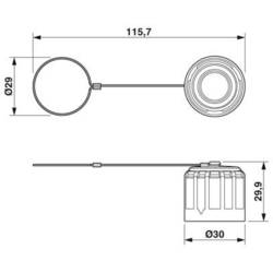 Phoenix Contact QPD QSK BK 5X1,5 FS 1414728 ochranná krytka, 1 ks