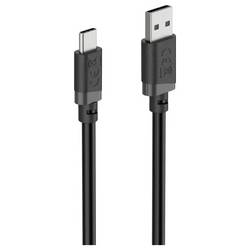 Hama Nabíjecí kabel USB USB 2.0 USB-A zástrčka, USB-C ® zástrčka 1 m černá 00201811