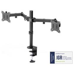 Digitus DA-90400 držák na stůl pro monitor 2 Displej: (s) 33,0 cm (13) - 81,3 cm (32) černá, černá (matná) otočný, nastavitelná výška, naklápěcí, otočný,