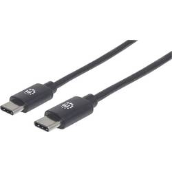 Manhattan USB kabel USB 2.0 USB-C ® zástrčka 2.00 m černá 354875