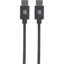 Manhattan USB kabel USB 2.0 USB-C ® zástrčka 2.00 m černá 354875