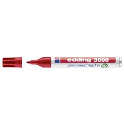 Edding 4-3000002 permanentní popisovač červená Vodotěsné: Ano