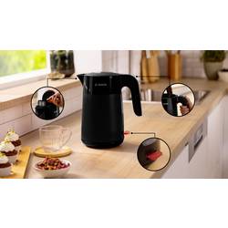 Bosch 1,7L MyMoment, schwarz rychlovarná konvice, ochrana proti přehřátí, černá, TWK2M163