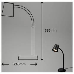 Briloner SKRIVA 7476015 stolní lampa GU10 9 W černá