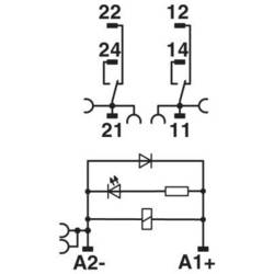 Phoenix Contact RIF-1-RPT-LDP-24DC/2X21MS reléový modul, 24 V/DC, 2 přepínací kontakty, Piece, 1 ks