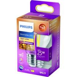 Philips LED 871951432419000 LED Energetická třída (EEK2021) D (A - G) E27 kapkový tvar 2.5 W = 25 W teplá bílá (Ø x v) 45 mm x 78 mm stmívatelná 1 ks