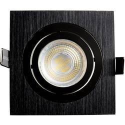 Heitronic 500596 DL7801 LED vestavné svítidlo, LED, GU10, GU5.3, 8 W, černá