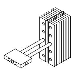 QuickCool topné těleso (d x š x v) 60 x 12 x 40 mm Rozestup děr: 26 mm QG-IF-A8-1 x 2
