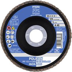 PFERD TOOLS 67654125 A-Cool Sg Inox + Alu vějířový brusný kotouč Průměr 125 mm Ø otvoru 22.23 mm Zrnitost 40 10 ks