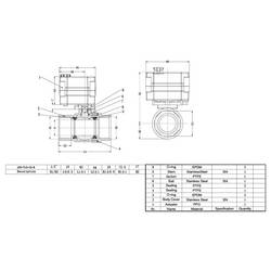 TRU COMPONENTS TC-A20-T15-S2-B kulový kohout failsafe 0 do 10 bar