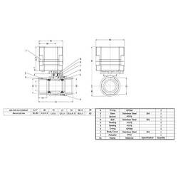 TRU COMPONENTS TC-A20-T20-S2-C/230VAC kulový kohout bistabilní 0 do 10 bar