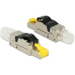 Delock 86285, RJ45 konektor, Konektor RJ45, černá, stříbrná, transparentní, žlutá, 1 ks