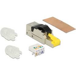 Delock 86285, RJ45 konektor, Konektor RJ45, černá, stříbrná, transparentní, žlutá, 1 ks