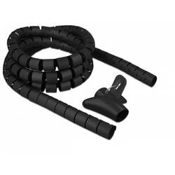 Delock spirálová hadice polyetylén černá (Ø x d) 25 mm x 2.5 m 1 ks 18837
