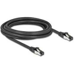 Delock 80573 RJ45 síťové kabely, propojovací kabely CAT 8.1 S/FTP 3.00 m černá 1 ks