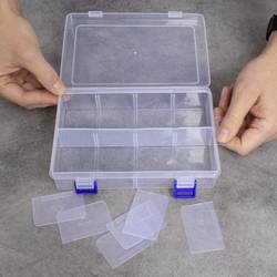 Quadrios 23SA082 krabička na malé součástky (d x š x v) 20 x 13.5 x 4.5 cm přihrádek: 8 variabilní rozčlenění Box Obsah 1 ks