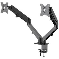 Neomounts DS70-700BL2 držák na stůl pro monitor 2 Displej: (s) 43,2 cm (17) - 68,6 cm (27) černá nastavitelná výška, otočný, naklápěcí, nakláněcí