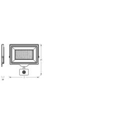 OSRAM HOMELIGHTING Floodlight Essential Sensor 150W 4000K 4099854429958 venkovní LED reflektor s PIR detektorem 150.00 W Barvy světla (LED svítidlo): studená
