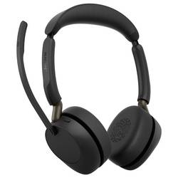Jabra Evolve3 65 Stereo, LINK 390c, UC Headset otevřená (On Ear) Bluetooth® černá