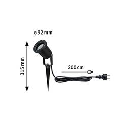 Paulmann 94731 Garden Spot 2200K zahradní reflektor LED GU10 4.3 W černá